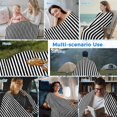 thumbnail image 5 of Black White Stripe Cooling Blanket,Lightweight Breathable Summer Throw Blanket with Double Sided Cold Effect,Modern Minimalist Geometric Striped Picnic Blankets Bed Sheet for Hot Sleepers 40"x60", 5 of 8