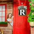 thumbnail image 3 of YAOMOBB Hanging Pendant Farmhouse Front Door Wreath Personalized Welcome Sign, 3 of 5