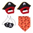 thumbnail image 1 of 2 Ensembles de Costume Pirate Halloween pour Animaux de Compagnie, Costumes de Jeu de Rôle Pirate Style:style1, 1 of 5