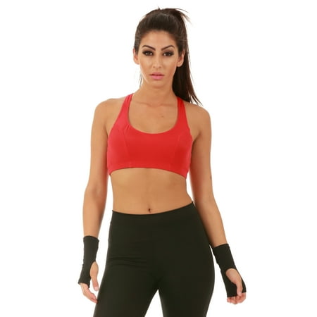 

InstantFigure Women’s Compression Support Racer Back Sports Bra