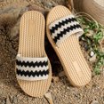 thumbnail image 2 of Xucatan House Slippers for Women, Woven Rope Heel Slide Sandals, Breathable Fabric Strap for Summer Wear Gift, 2 of 8
