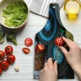 thumbnail image 3 of Moroccan Cutting Board, Handcrafts Shot at the Market in Morocco Antiquity Tradition Old Touristic Places, Tempered Glass Cutting and Serving Board, Wine Bottle Shape, Multicolor, by Ambesonne, 3 of 5