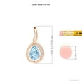 thumbnail image 3 of ANGARA Natural Pear-Shaped Aquamarine and Diamond Loop Pendant in 14K Rose Gold for Women (Size-7x5mm) | March Birthstone, Birthday, Anniversary, Jewelry Gift for Women | Natural Aquamarine Necklace, 3 of 8