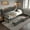 Black+Grey | with Drawers, variant on Tcbosik Daybed with Charging Station and LED Lights, Twin Size Sofa Bed with 2 Drawers, Metal Bed Frame with Upholstered Headboard, Space Saving & Easy Assembly, Black Grey