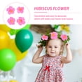 thumbnail image 4 of ColoMX 20pcs Fake Hibiscus Flower Flor Arreglo Ornamento Falso Flor Decoración, 4 of 8