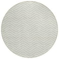 thumbnail image 2 of Addison Rugs Chantille Indoor/Outdoor Transitional Chevron Ivory Washable Round Rug, 8' x 8', 2 of 6