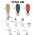 thumbnail image 2 of ROSEXIXI 11pcs 60ml Leakproof Travel Bottles, Refillable Squeezable Containers for Toiletries, Shampoo, Skin Care & Makeup, 2 of 6