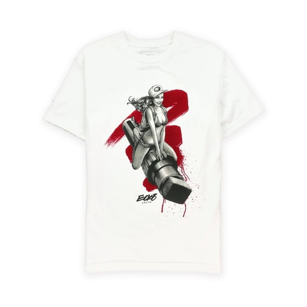 Camiseta gráfica Ecko Unltd blanca grande
