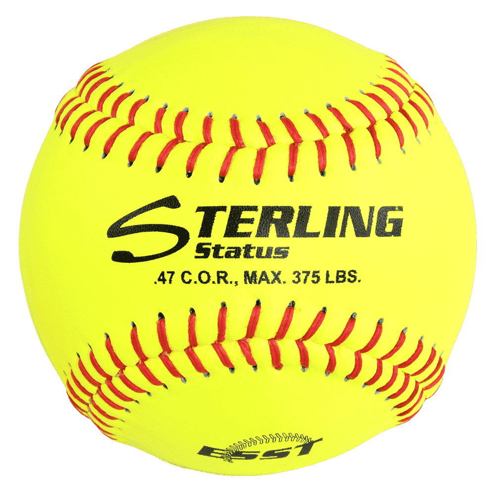 Rawlings Dream Seam Fastpitch Softbälle – ASA/NFHS Zugelassen, 12 Zoll, 3er Pack, Gelb Mit Roten Nähten
