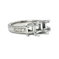thumbnail image 2 of 1/5ct Diamond Vintage Princess Cut Hand Engraved Engagement Ring  Mounting 14K, 2 of 2