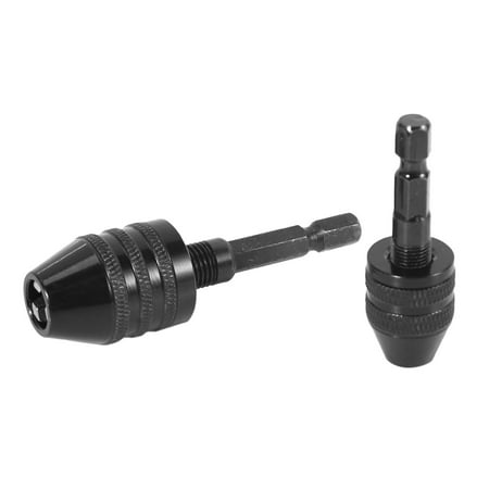 

1/4 Inch Hex Shank Keyless Drill Chuck Quick Change Adapter Converter
