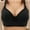 Black, variant on Womens Bras No Underwire Full Support Push up Full Coverage Comfortable Bras with Sagging Breasts Dark Blue M-2XL