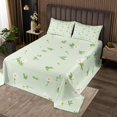 thumbnail image 2 of YST Green Daisy Bedspread Set King Size 3Pcs Nature Floral Quilt Set Daisy Flower Coverlet Set, 2 of 5