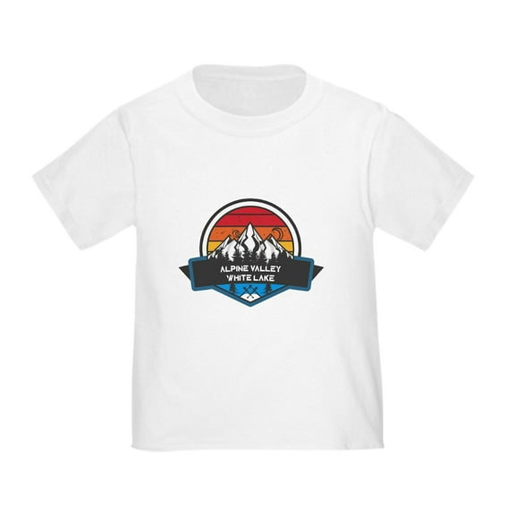 CafePress - Alpine Valley White Lake Michigan T Shirt - Cute Toddler T-Shirt, 100% Cotton