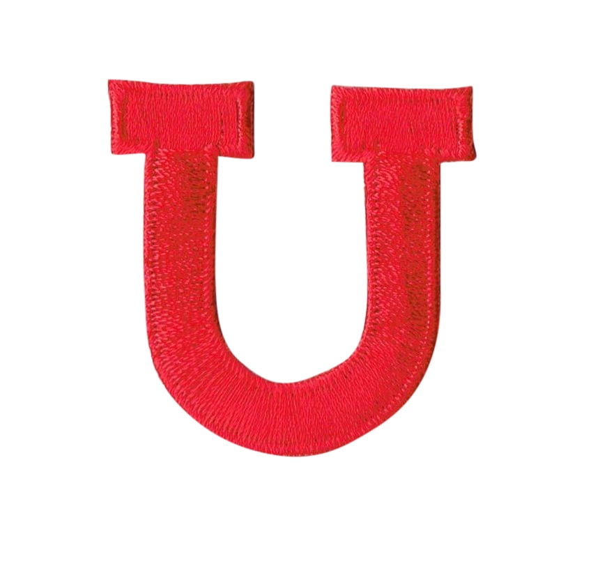 USA Seller! Iron on Letter Patches Embroidered 2" Block Letters 3 Colors