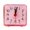 Red, variant on Square Small Bed Compact Travel Quartz Beep Alarm Clock Cute Portable Temp Gauge Digital Shot Timer Pocket Pro Clocks Mini Tomato Timer Kitchen Stove Top Kids Bookmarks with Timer Teeth Brushing Timer