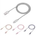 thumbnail image 2 of 1M Magnetic Nylon Braided USB Cable Charger for Various Port Smart Phone （type-c）Pink, 2 of 8