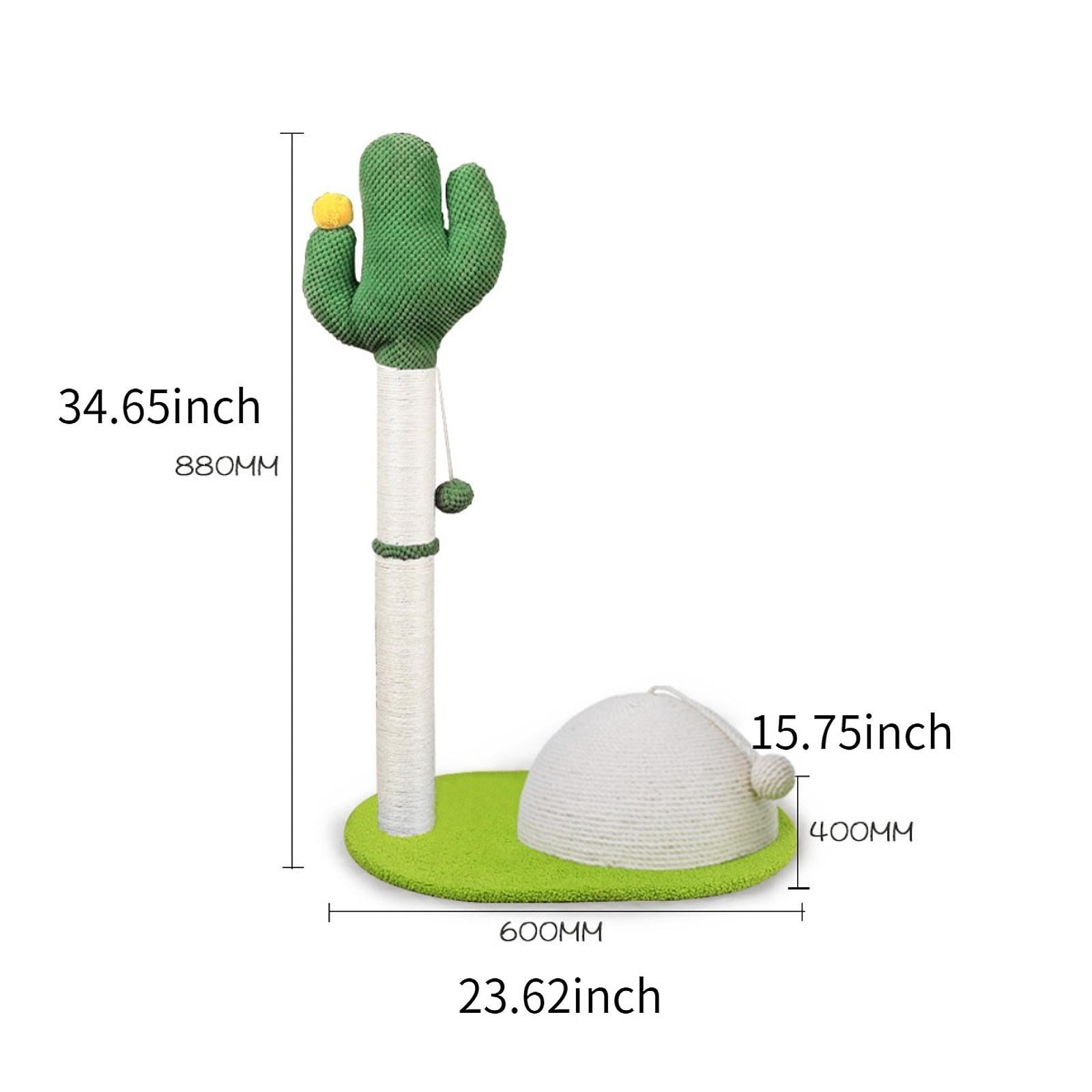 Fzaqwen Sisal Cat Scratching Post 88cm Tall Decoration for Indoor Kittens Good Stability
