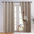 thumbnail image 3 of Magnolia Blackout Curtains for Bedroom Living Room, Thermal Insulated Room Darkening Grommet Drapes, Floral Flower Window Treatments Home Decor,2 Panel Set-42"W x 84"L (Pack of 2), 3 of 7