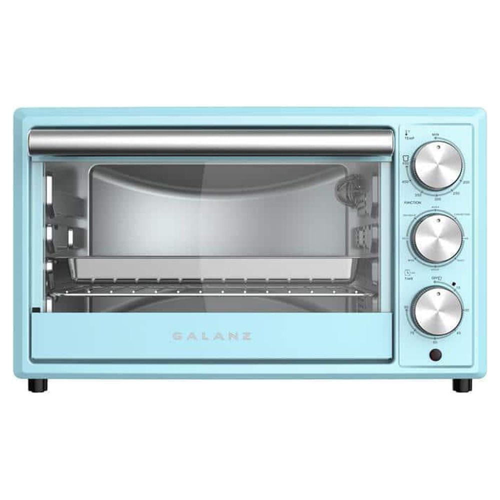 Galanz Toaster Oven 0.9Cu,Ft Retro Bebop Blue+9 Cooking Function+Built