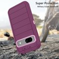 thumbnail image 3 of Asuwish Compatible with Google Pixel 7A 5G 2023 Phone Case Hybrid Rugged Shockproof Hard Protective Drop Proof Full Body Heavy Duty Mobile Cell Cover for Pixel7A A7 6.1 inch Women Men Purple, 3 of 6