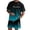 Dark Blue, variant on Men's 2-Piece California Gradient T-Shirt & Shorts Set – Short Sleeve Crew Neck Tee with Drawstring Quarter Pants – Casual Summer Beach Outfit for Vacation & Daily Wear – Sizes XXS-XXXXXXL