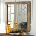 thumbnail image 5 of bali & pari Geralyn Japandi Natural Seagrass Square Wall Mirror, 5 of 10