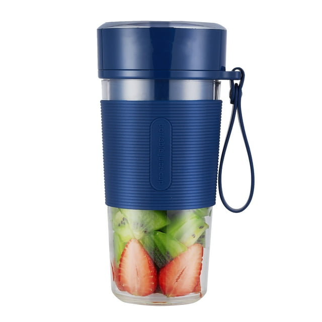 Mistaha 300mL Portable Juicer Electric Mixer Cup USB Rechargeable Mini Smoothie Blender Shakes Handheld Fruit Vegetable Machine Milkshake Juicer Cup for Outdoor Travel Office Home Baby Food Used