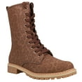 thumbnail image 2 of Corkys Womens Fomo Leopard Round Toe Combat  Mid Calf Boots, 2 of 5
