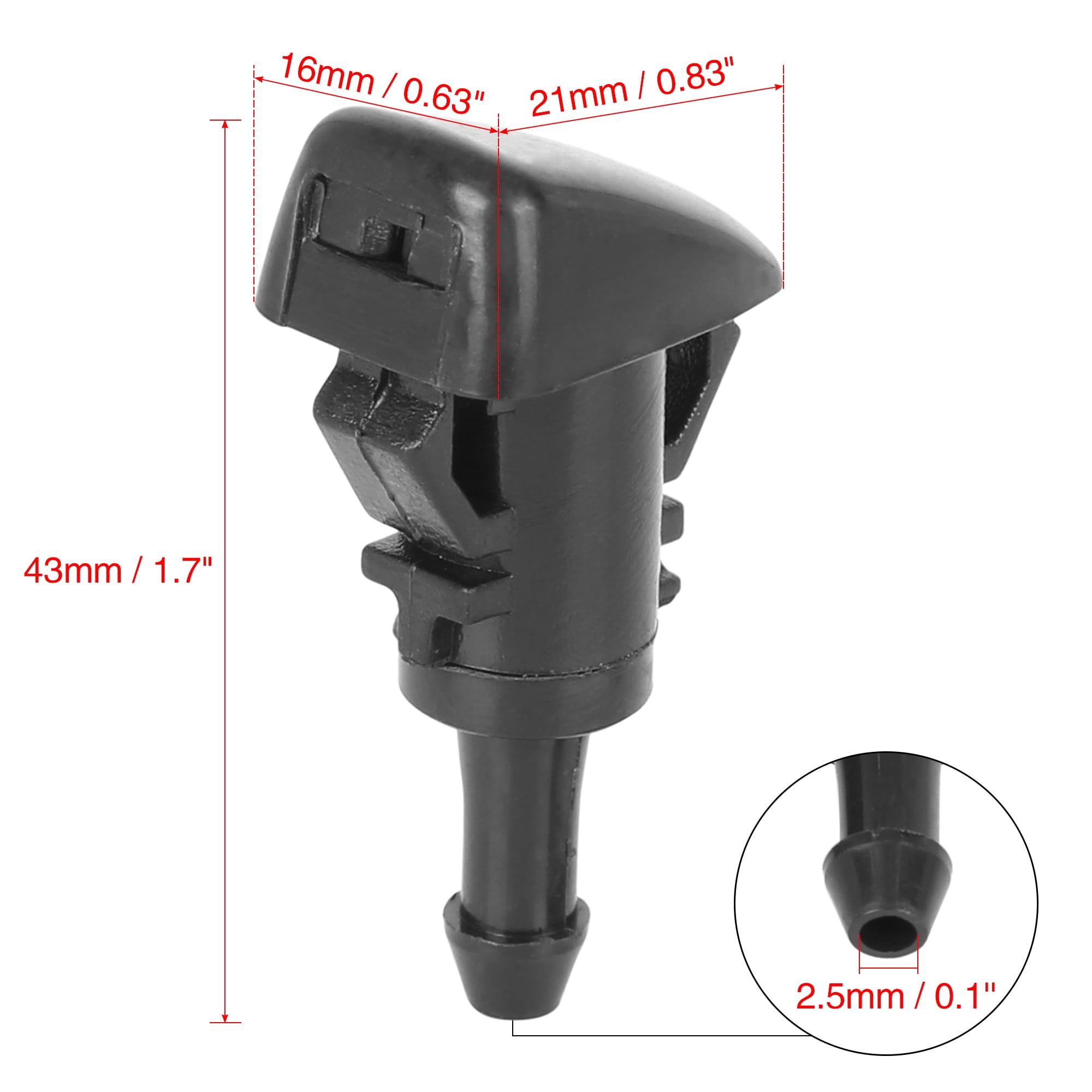 Unique Bargains 2pcs 5160308AA Windshield Washer Nozzle Jet for 