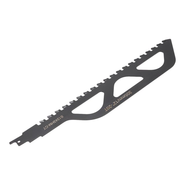 Pruning Saw Blade, Accurate Cutting Large Tooth Spacing Cemented Carbide Heat Proof Efficient Reciprocating Saw Blade for Renovation 12 Inch