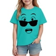 thumbnail image 5 of HOMADLES Short Sleeve Shirts for Boys Graphic Tees Summer Casual Daily T-Shirts, Mint Green 7-8 T, 5 of 6