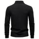 thumbnail image 5 of pstuiky manga larga para hombre, Top cálido de terciopelo alemán con media cremallera y cuello alto de manga larga de color liso para hombre salir tops l, 5 of 5