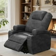 thumbnail image 2 of Lacoo power lift electric Massage recliner chair Oversized Single Sofa with Cup Holder for elderly,Black, 2 of 7