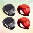 thumbnail image 6 of WHAMVOX  4 Pcs Frog Lamp Beetle Waterproof Bike Lights Black and Red, 6 of 8