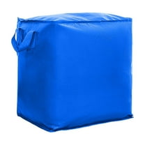 Btomtd Extra Large Heavy Duty Storage Bags for Clothes and Toys, Organizer Totes with Reinforced Handles, Christmas Decorations Moving Bags with Double Zipper, 156L, Blue
