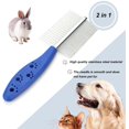 thumbnail image 5 of Cat Comb, Dog Combs, Stainless Steel Pet Comb, Pet Grooming Comb, Round Tooth Dog Comb, 5 of 5