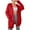 Red, variant on HAiming Cardigan Sweaters for Women Trendy Loose Open Front Long Sleeve Knit Tops Casual Soft Comfort Coat with Pocket