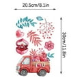 thumbnail image 3 of Xihbxyly Pegatinas para Ventana de San Valentín, Diseño de Rosas, Bonitas Calcomanías Decorativas para Vidrio, Fáciles de Aplicar, Personalizables, Perfectas para Vidrio, Paredes y Azulejos, Juego de, 3 of 7