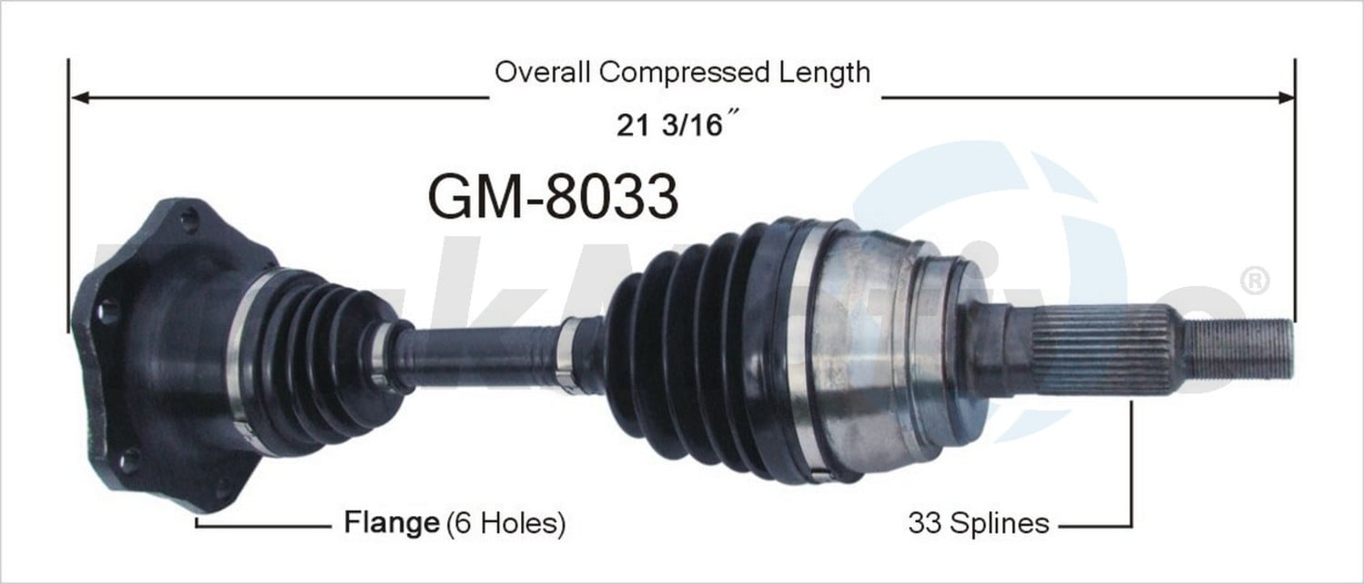 TrakMotive GM8033 CV Axle Shaft Premium OEM Replacement Walmart Canada
