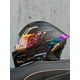 thumbnail image 4 of Casco de motocicleta ORZ, unisex, modular, abatible, de cara completa, para carreras, con viseras dobles, aprobado por DOT, 4 of 5
