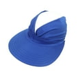 thumbnail image 6 of Sunsanly Sun Visor Hat Womens Wide Brim Packable Summer Ponytail Cap UV Protection Beach Sport Cap, 6 of 8