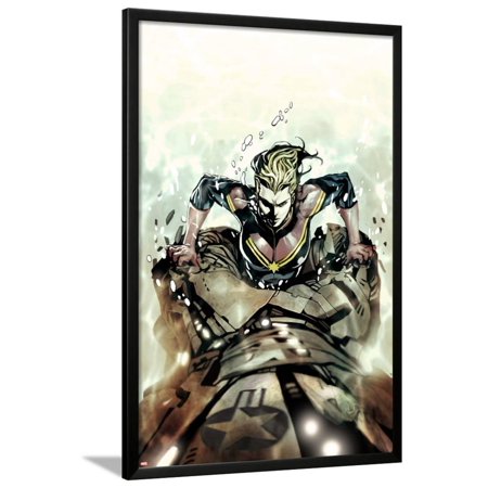 Captain Marvel #8 Cover: Captain Marvel Lamina Framed Poster Wall Art  - 26x38