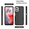 thumbnail image 2 of For Motorola Moto G Power 5G 2024 Phone Case,with Tempered Glass Screen Protector, Heavy Duty Rugged Shockproof Full Body Protection Sturdy Durable Cover Cute Bumper for Moto G Power 5G 2024 -Black, 2 of 6