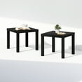 thumbnail image 5 of Furinno Simple Square Coffee Table, Side Table, Set of 2, Black, 5 of 7