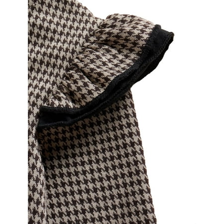 

Casual Houndstooth Baseball Collar Long Sleeve Khaki Toddler Girls Two-piece Outfits (Girl s)