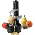 thumbnail image 1 of Pelador de frutas y verduras Pelador de verduras eléctrico de acero inoxidable Fruta para Apple Peeler Cortador de patatas Máquina peladora automática Negro, 1 of 5