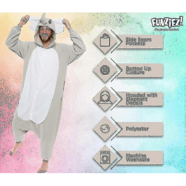 Adult Halloween Costume - Animal And Sea Creature - Plush One Piece Cosplay Suit For Adults, Women And Men - JA