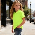 thumbnail image 6 of ZToonmas 3 Pack Kids Unisex Solid Short Sleeve Tennis Shirt for Boys Girls Breathable Lapel Collar Casual Sport Multipack T-Shirts Back to School Uniform Tops, 6 of 9
