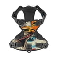 thumbnail image 4 of Lsque Retro American Eagle Dog Harness, No-Pull Pet Harness with 2 Leash Clips, Adjustable Soft Padded Dog Vest with Easy Control Handle for Large Dogs-Medium, 4 of 9